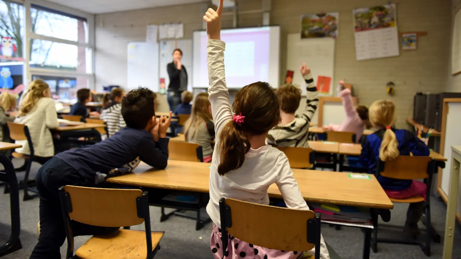 Photograph of children in classroom